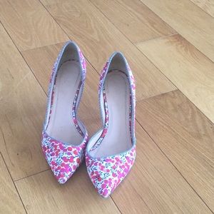 J. Crew Colette pumps. Liberty floral.